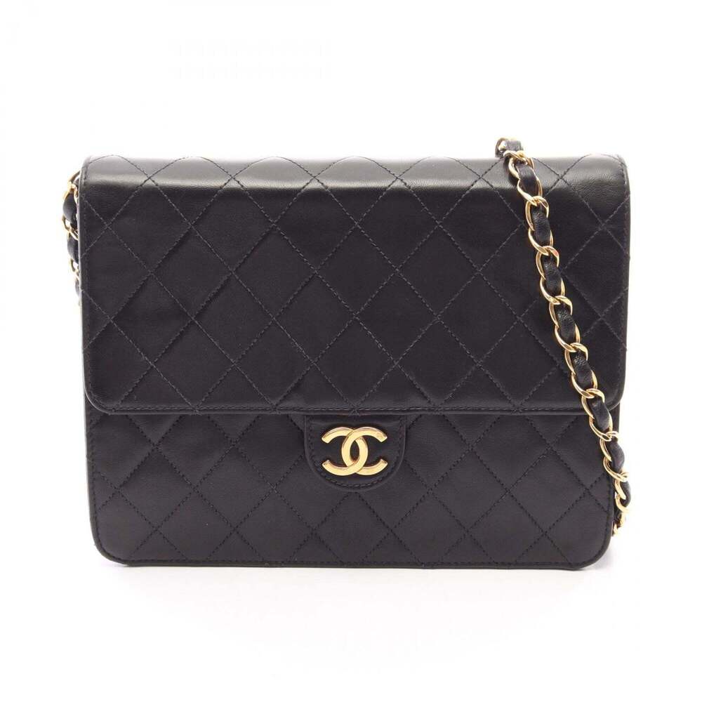 Chanel Matelassé Single Flap Push-Lock Shoulder Bag/Handbag, Lambskin Leather...